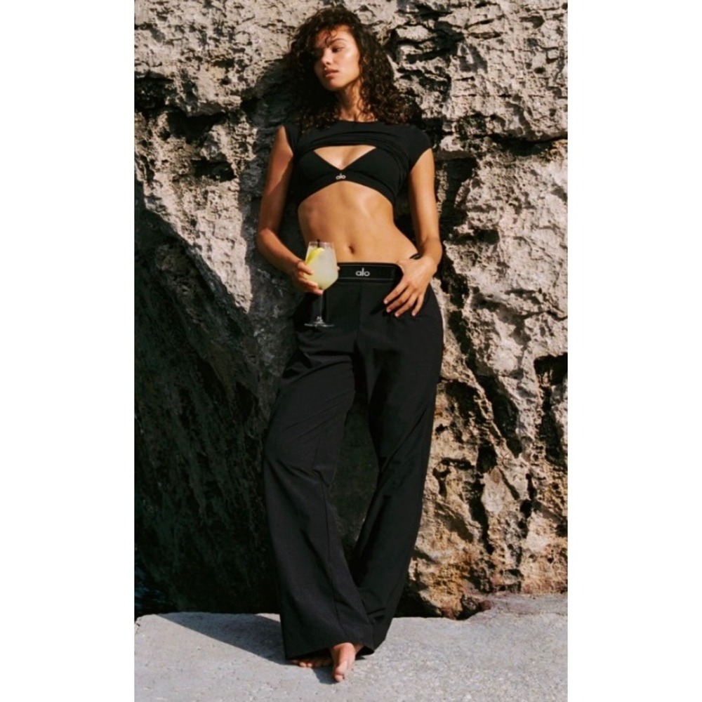 Alo Yoga Suit Up Trouser Regular Black Size Medium